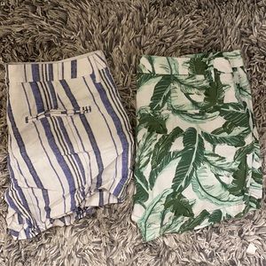 Two pairs of old navy patterned shorts